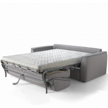Sofá cama abierto con colchón de 140x190x15 cm