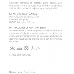 Características del tejido Nattur Cotton. Serie C.