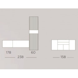 Planos de los muebles con medidas lineales